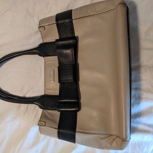 Kate Spade tan leather bow purse
